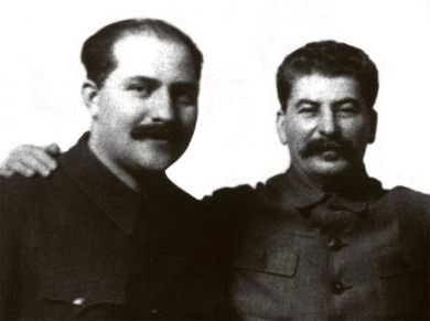 Лазар Каганович і Йосип Сталін