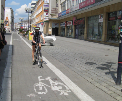 житель Данії на велосипеді