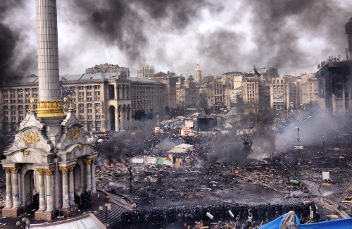 Ситуація на Майдані Незалежності станом на 19 лютого