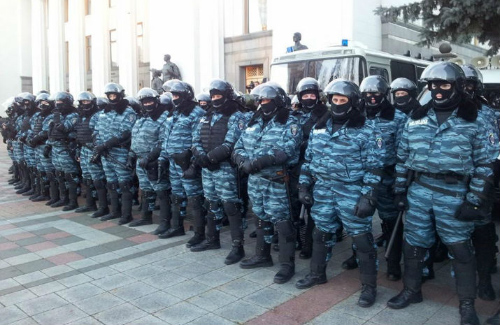 Отряд «Беркута» в Киеве