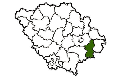 Машівський район на мапі Полтавщини