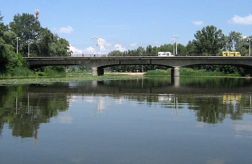 Міст через річку Ворскла у Полтаві