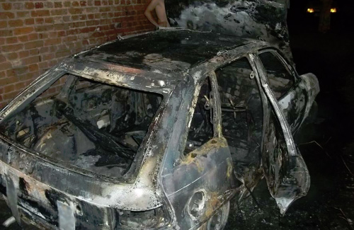 У Лубнах згорів автомобіль «Opel Astra»