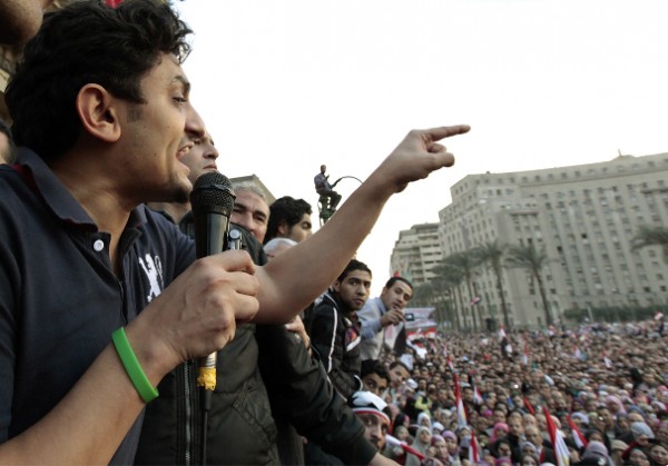 Ваель Гонім вже на оффлайнових протестах (фото – abdul-vakhed.livejournal.com)