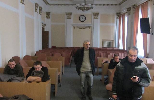 Активісти у сесійній залі Полтавської міської ради