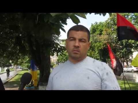 Полтавський "правосек" про пікет у Київі (Полтава,15.07.2015)