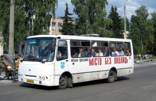 Автобус Богдан-А09202 КП «Полтаваелектроавтотранс» у вересні 2009 року