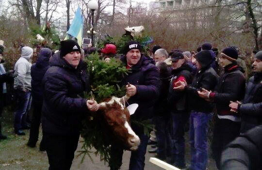 Протестна акція аграрії з Полтавської області