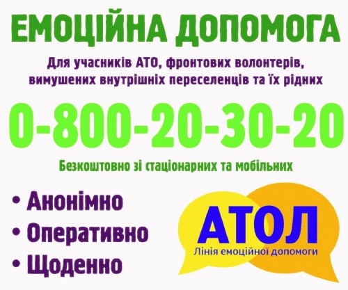 Візитівка call-центру «АТОЛ»