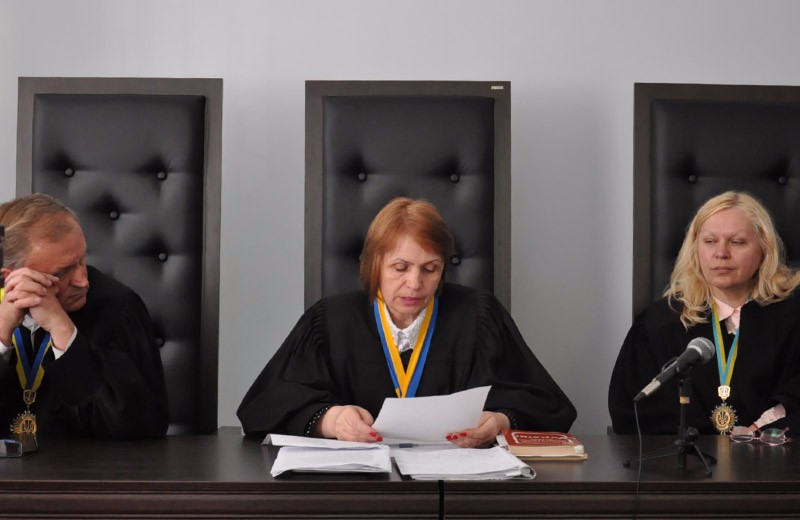 Судді Апеляційного суду Анатолій Кисіль, Наталія Голубенко та Лілія Денисенко