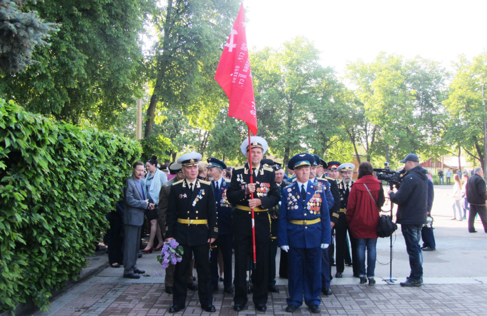 Копія прапору Перемоги на Меморіалі Солдатської слави