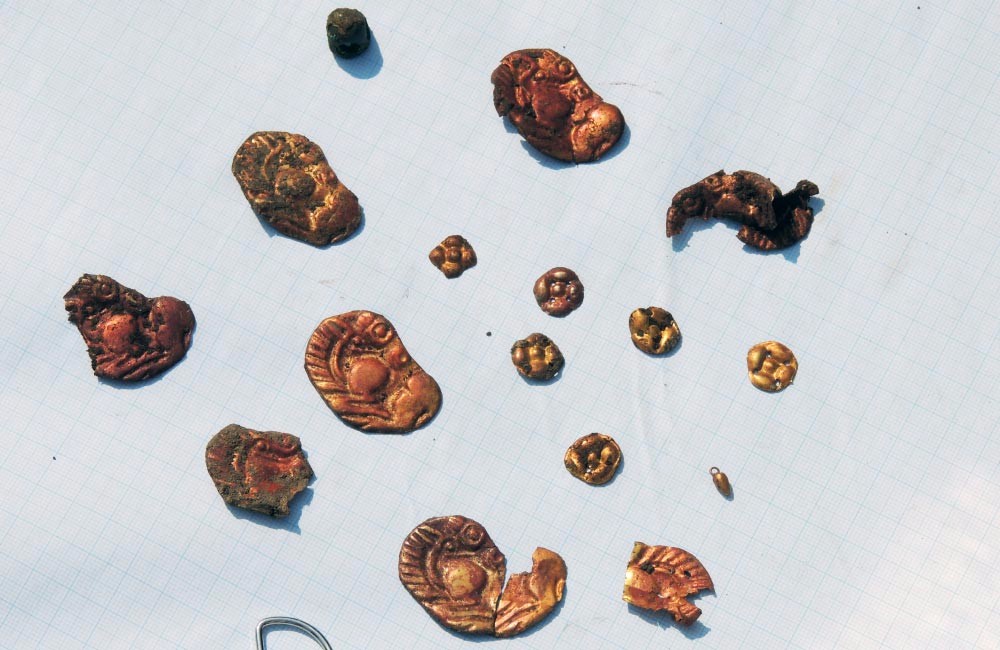 На розкопках в скіфському кургані Більського городища археологи знайшли 30 золотих виробів Bilsk-2