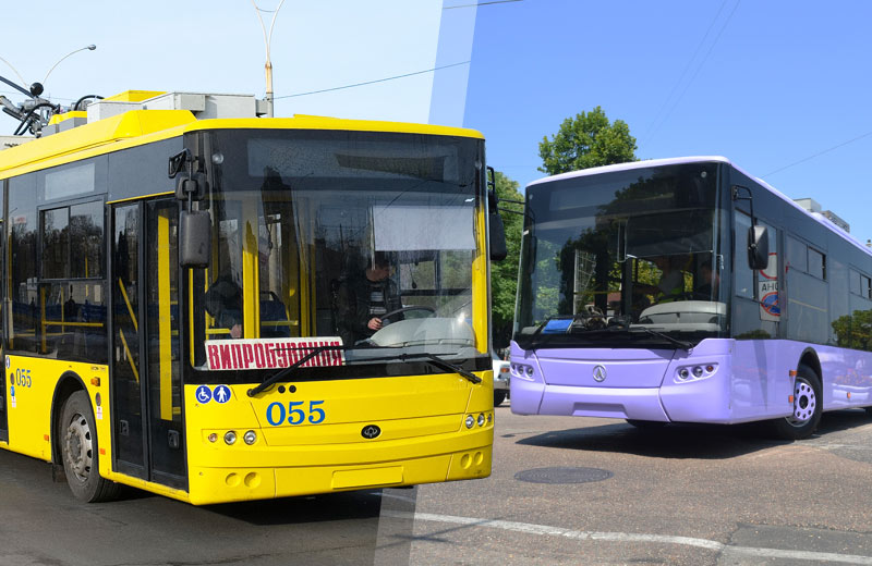 Тролейбуси «Богдан» Т70117 та ЛАЗ Е183А1