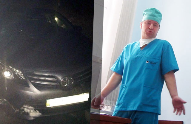 Toyota Avensis лікаря Миколи Кислого після ДТП