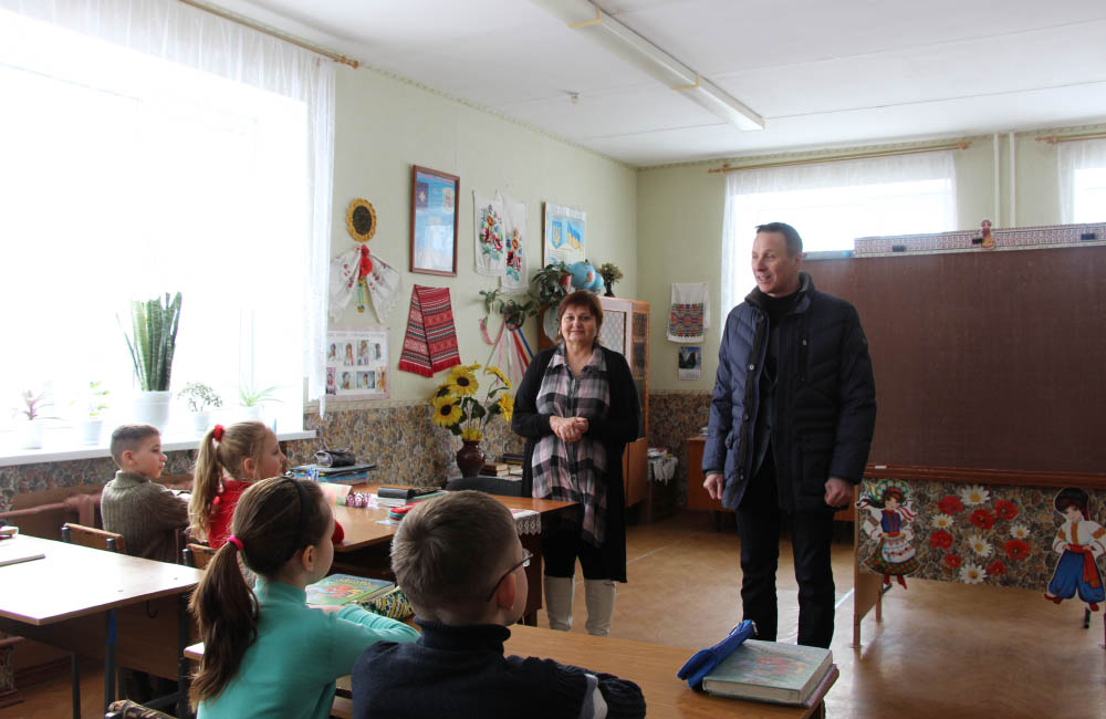 Андрій Матковський на зустрічі з учнями