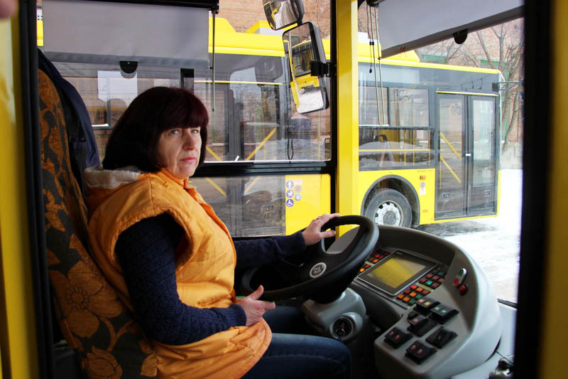 Водій тролейбуса Наталія Бережна
