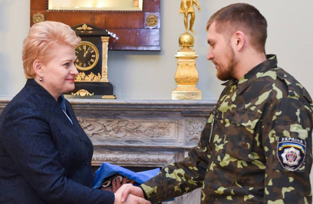 Зустріч Віктора з Президентом Литви у лютому 2015 року