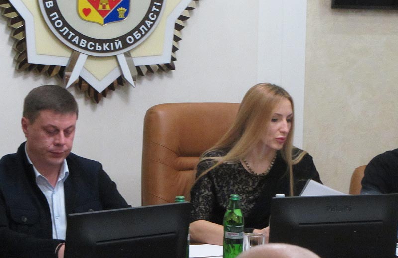 Юрій Тимоха та Ірина Степаненко на засіданні атестаційної комісії поліції області