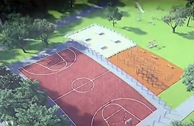 Проект щодо розміщення майданчиків для гри в баскетбол та для занять воркаутом