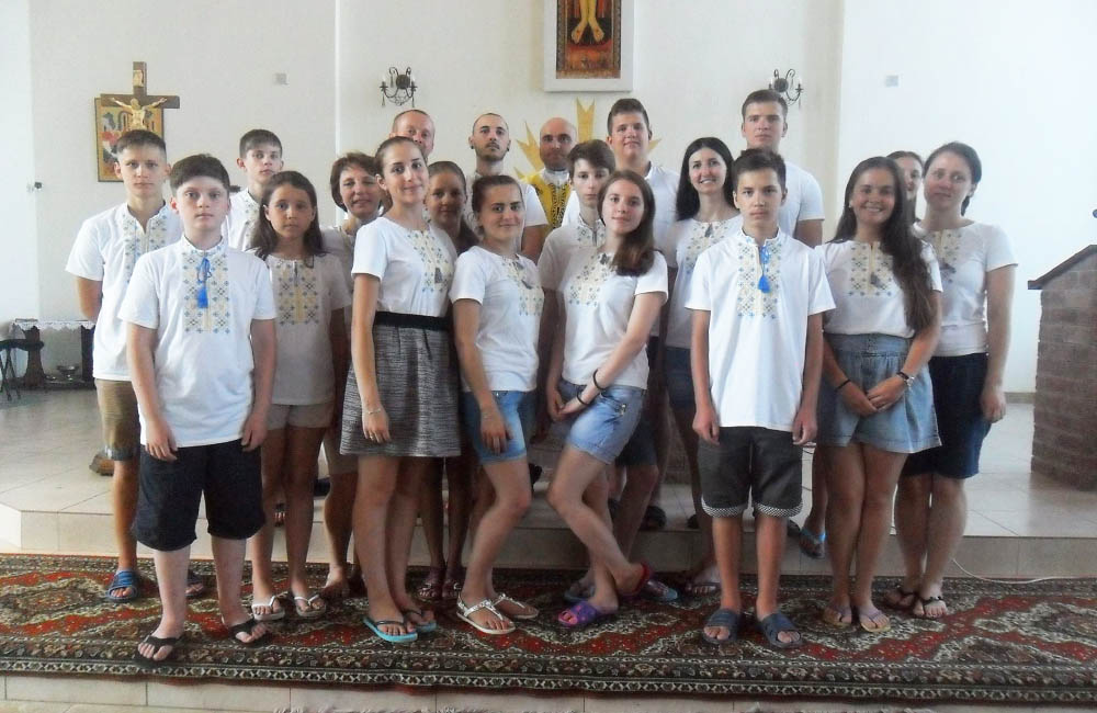 Учасники табору — греко-католицька молодь з Полтави