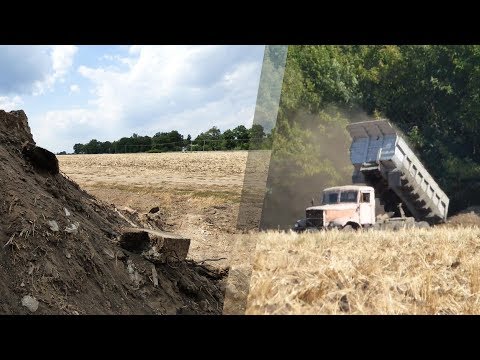 «Полтава-Білд» скидає будівельне сміття прямо у Дослідне поле (2017.08.25)