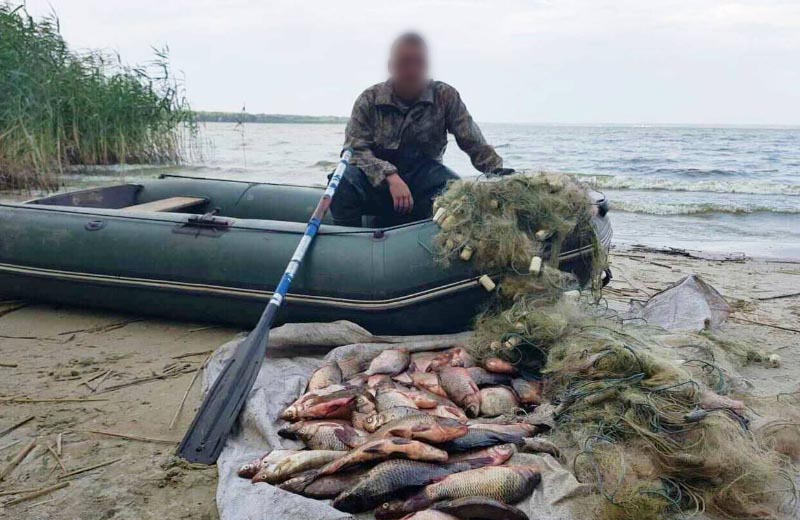Факт браконьерства на території Сулинської затоки на Кременчуцькому водосховищі