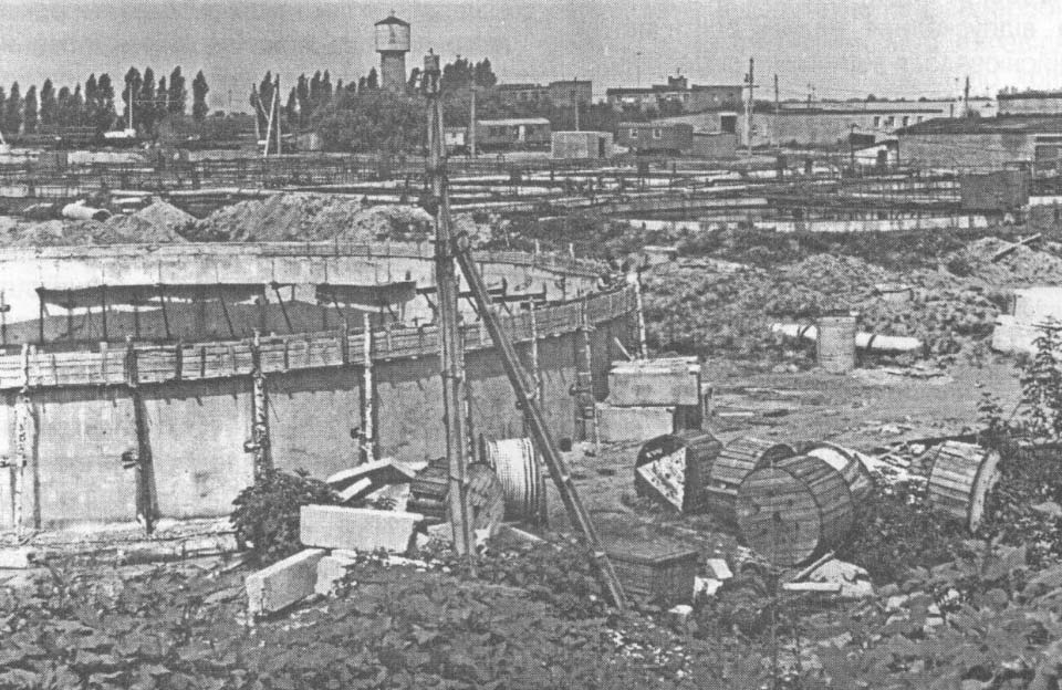 Спорудження другої черги Супрунівських очисних споруд каналізації (70-і роки)
