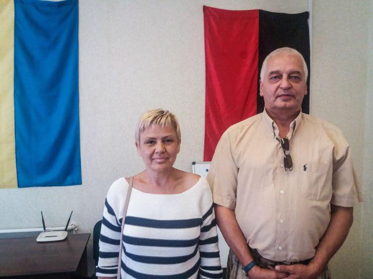 Волдімарас Ажубаліс та його дружина Ольга Олексієнко