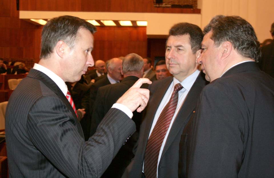 Андрій Матковський, Олександр Удовіченко та Олександр Козуб (квітень 2010 року)
