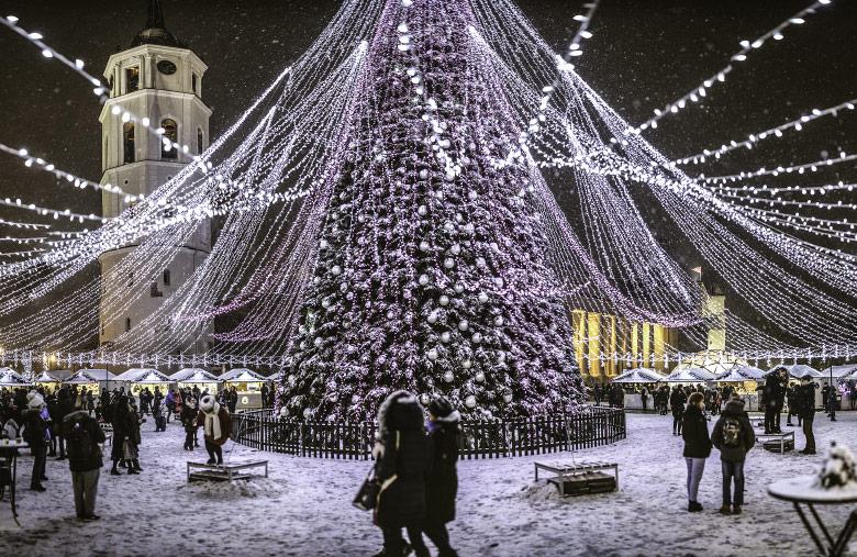 Новорічна ялинка в Вільнюсі