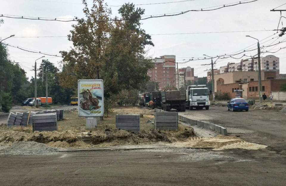 Капітальний ремонт вулиці Чураївни у червні 2018 року