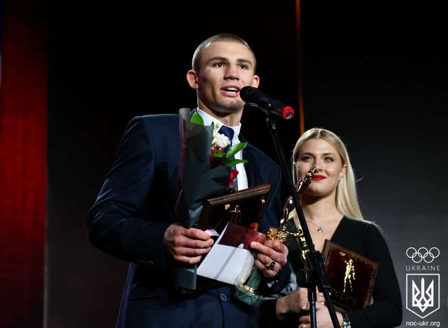 Олександр Хижняк на церемонії Найкращий спортсмен 2017 року