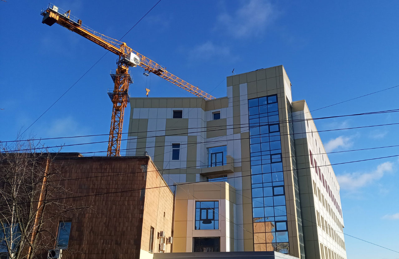 Будівництво нового корпусу Полтавського обласного кардіологічного диспансеру