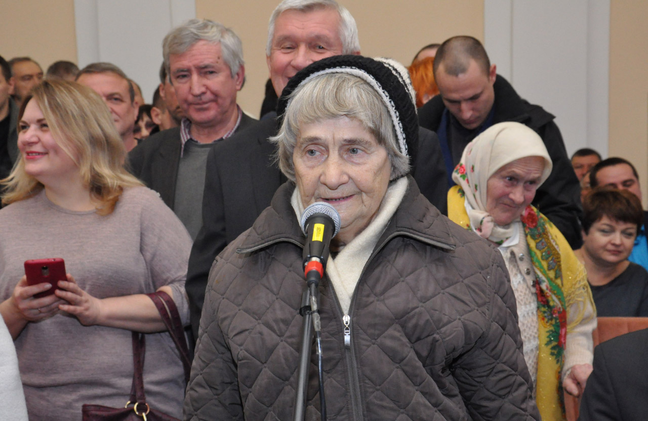 Полтавка Марія Бикова на сесії міської ради