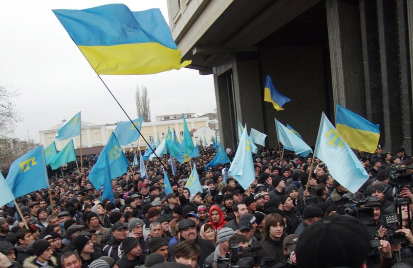 Український мітинг у Криму 26 лютого 2014 року