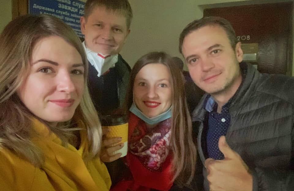 В’ячеслав Тютюнник (праворуч) під час місцевих виборів 2020 року