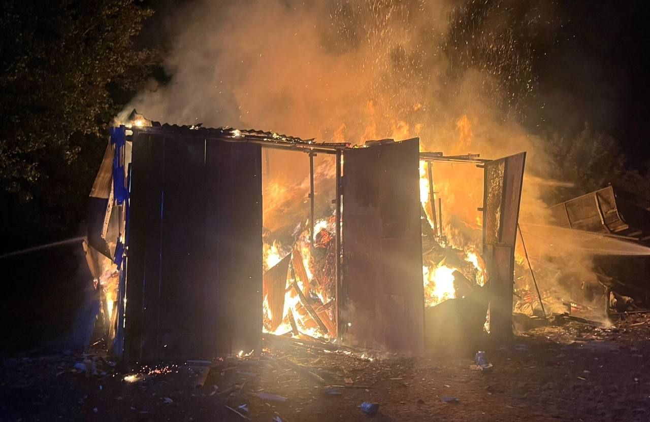 Пожежа у Кременчуцькому районі | Фото: Полтавська ОВА
