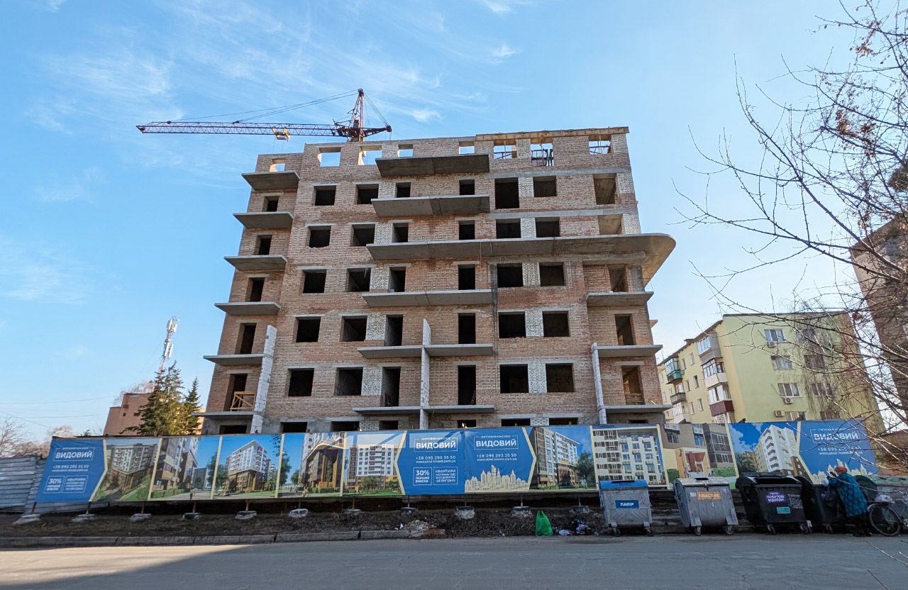 Будівництво ЖК «Видовий» у березні 2025 року