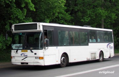 Оригинальный вариант окраски одиночного автобуса Saffle/Volvo