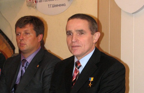 Леонід Каденюк на зустрічі з курсантами військового ліцею Кременчука