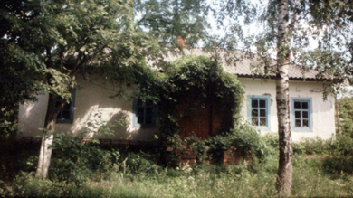 Хата у селі Березова Лука на Полтавщині, де народився Петро Дяченко