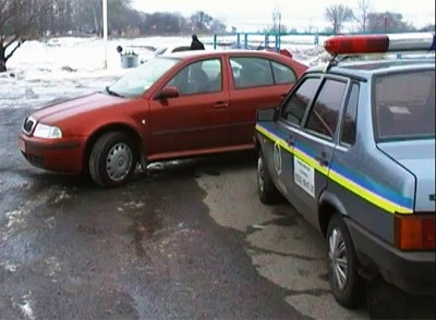 Затриманий автомобіль «Шкода-Октавія»