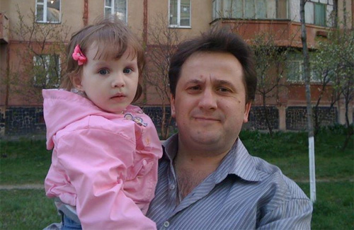 Александр Стадниченко с дочкой