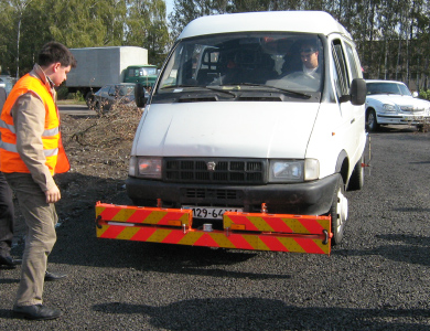 Перевірка рівності дорожного покриття за допомогою лазерного сканування на базовому автомобілі ГАЗ 2705