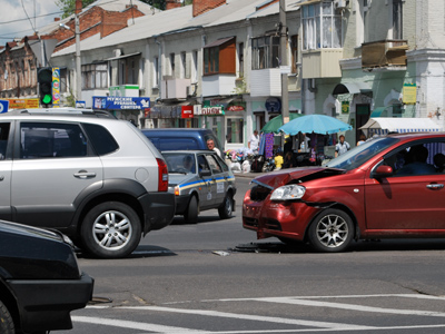 ДТП на перехресті Фрунзе та Чапаєва в Полтаві