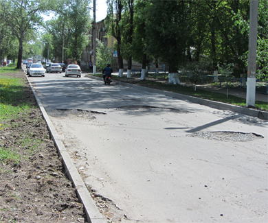 ремонт дороги по вулиці Володарського