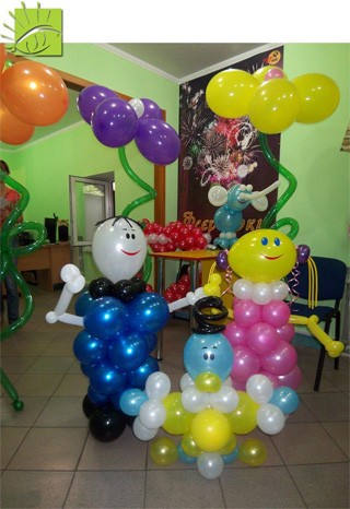 Оформление воздушными шариками детского праздника