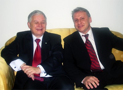 Лех Качиньский и Владимир Мохначёв