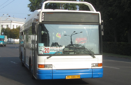 Автобус на міському маршруті № 20 «Кільцевий»