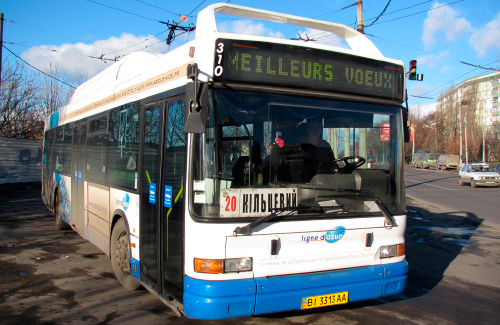  Автобус с номером ВІ 3313 АА ТОВ «Полтава-Еко»